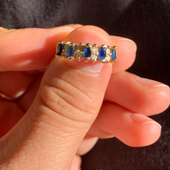 Jewelry - 14k Sapphire and Diamond ring
